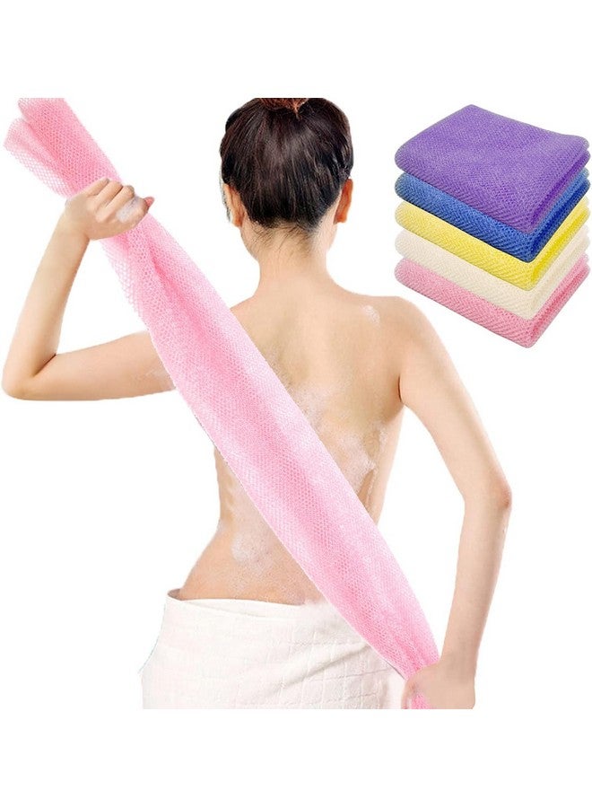 ZTOCOZ Exfoliating Washcloth Body Scrubber Back Scrubber for Shower Japanese Beauty Washcloth Bath Wash Cloth African Net Exfoliation Luffah Towel Net Sponge Loofah Body Scrub 1 Pack - Image 1