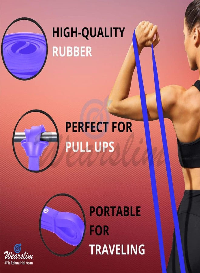 Wearslim® Professional Pull Up Assist Band, Exercise Resistance Bands for Strength Training, Home Fitness, Crossfit, Stretch Exercises, Powerlifting, & Stretch Band (Heavy: 25-50lbs) - Image 4
