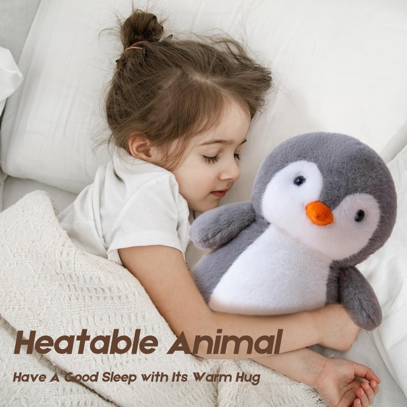 Gudisi Microwavable & Weighted Penguin Stuffed Animals For Warmth & Comfort  Heatable Lavender Scented Cute Soft Plushie Toy Gift For Boys  Girls Kids & Adults - Image 5