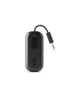 AirFly Pro, Bluetooth Transmitter/Receiver, Dual Connection for Two AirPods & Wireless Headphones, Bluetooth Transmitter for TV, Car, Gym, iPad & Tablet, 25+ hr Battery Life - Black