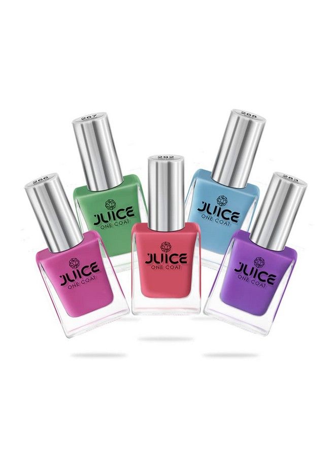 JUICE Quickdry Long Lasting Chip Resistant Gel Finish High Gloss F&D Approved Colors & Pigments Nail Kit 5 In 1 Combo 15 Gloss  - Image 2