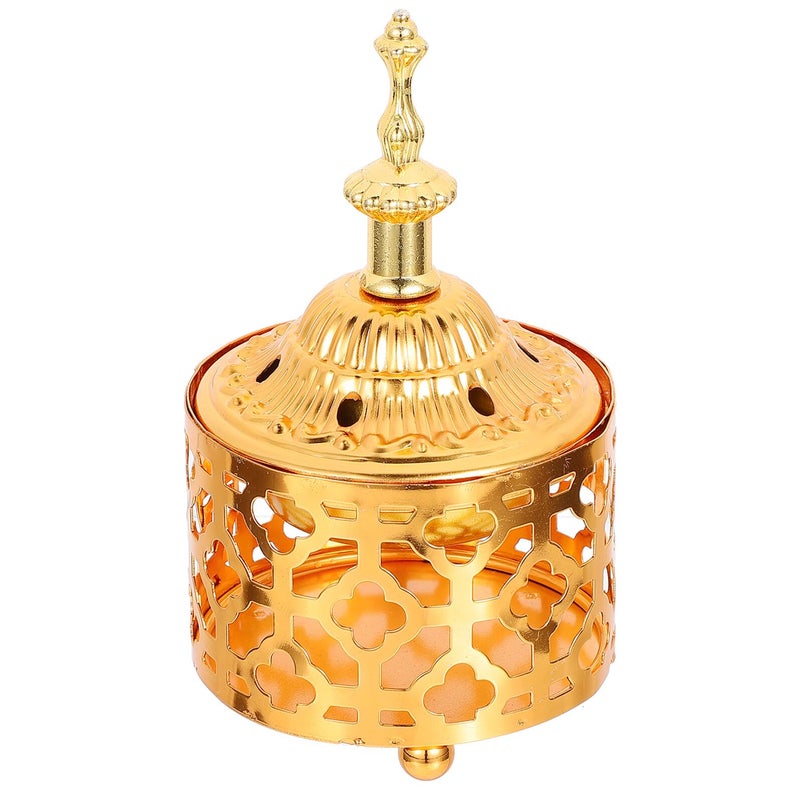 مُبَخِّر البخور الحديدي المجوف الإبداعي، معطر للجو، زينة منزلية لسطح المكتب للاستخدام الداخلي - Image 2