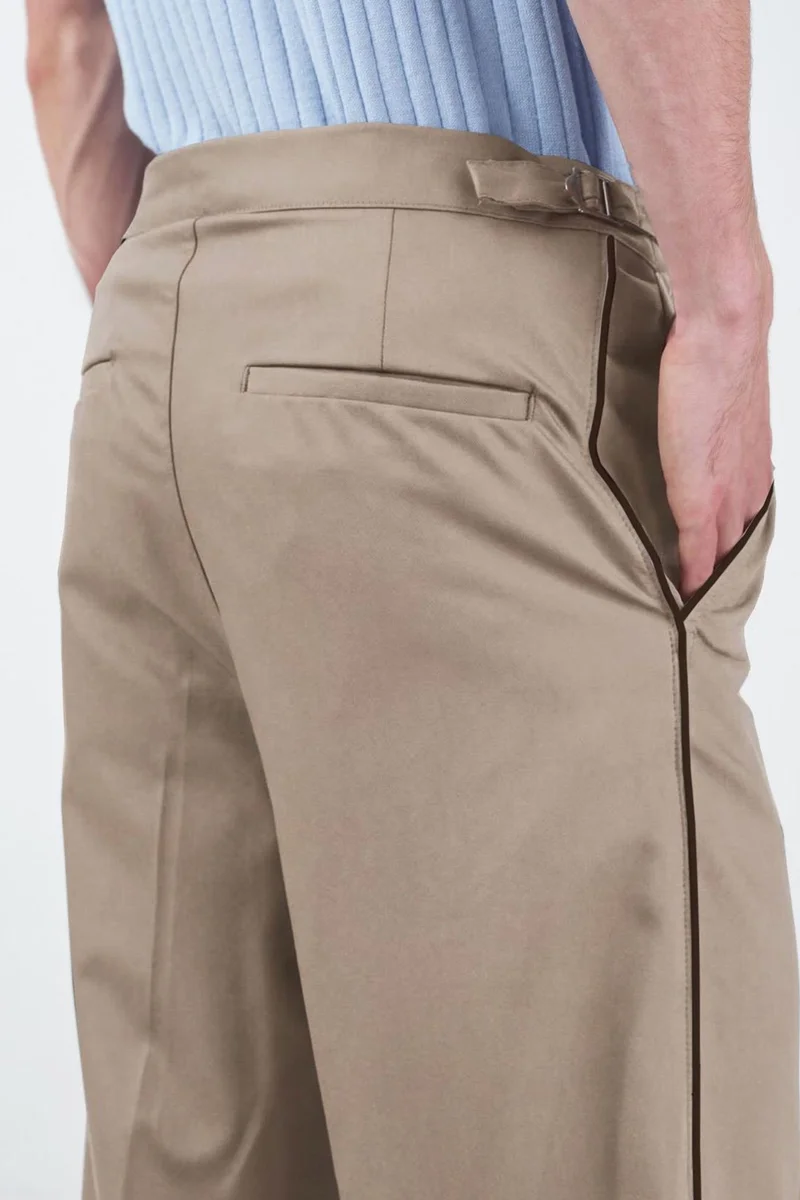 Giesto Beige Natural GIESTO Men's Suit Pants for Men | Best Price UAE