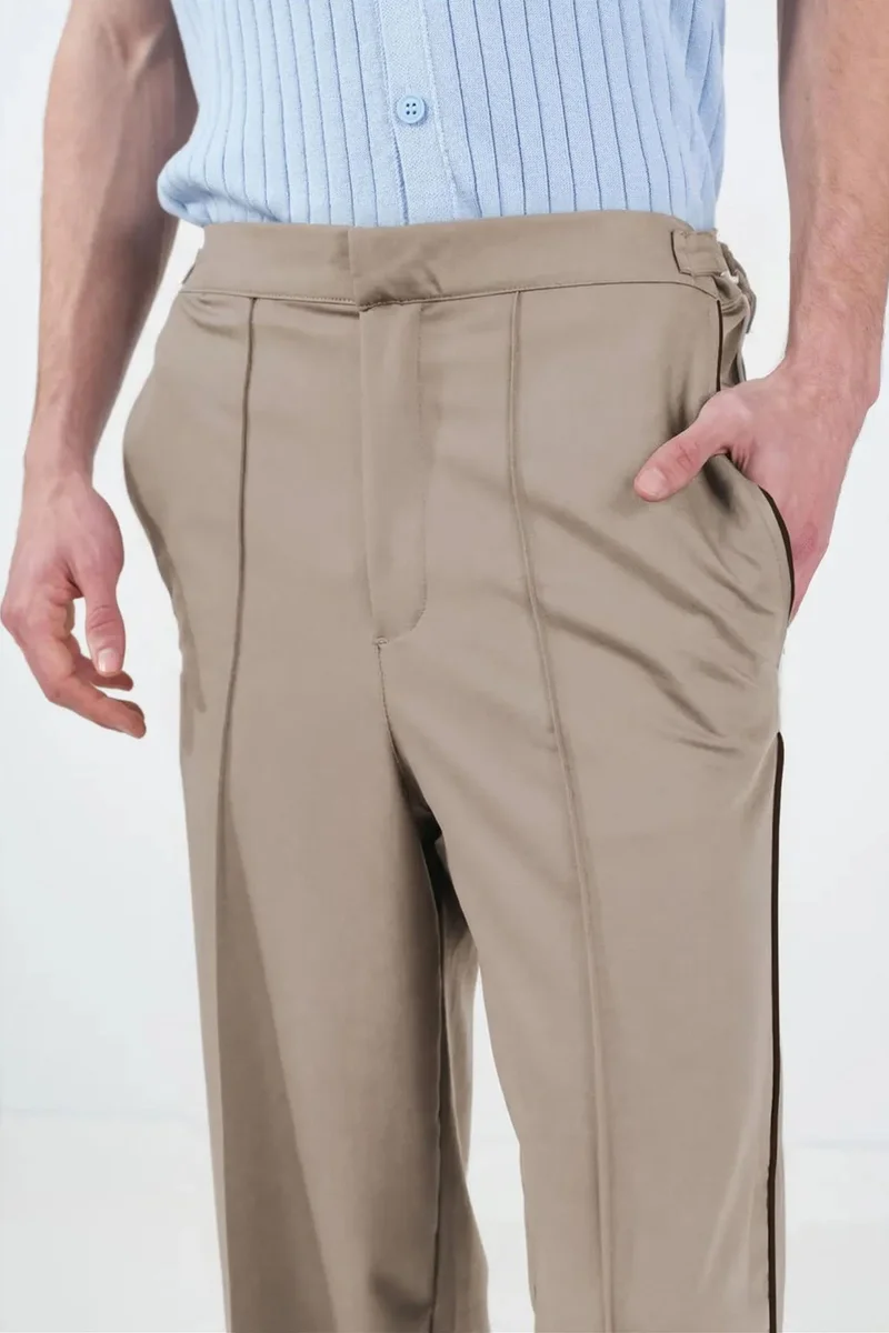 Giesto Beige Natural GIESTO Men's Suit Pants for Men | Best Price UAE