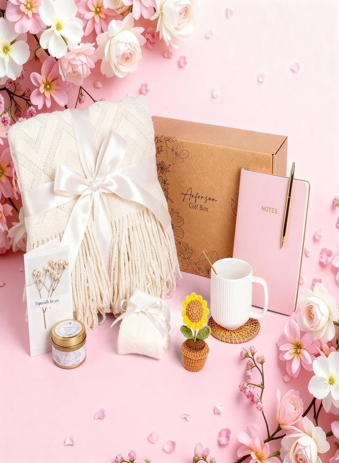 Anforsun Birthday Gift for Women Friendship, Gifts for Women Birthday Unique Self Care Package Gifts Basket for Best Friend, Sister, Mom, Teen Girls, Wife, Girlfriend, Coworker - Image 4