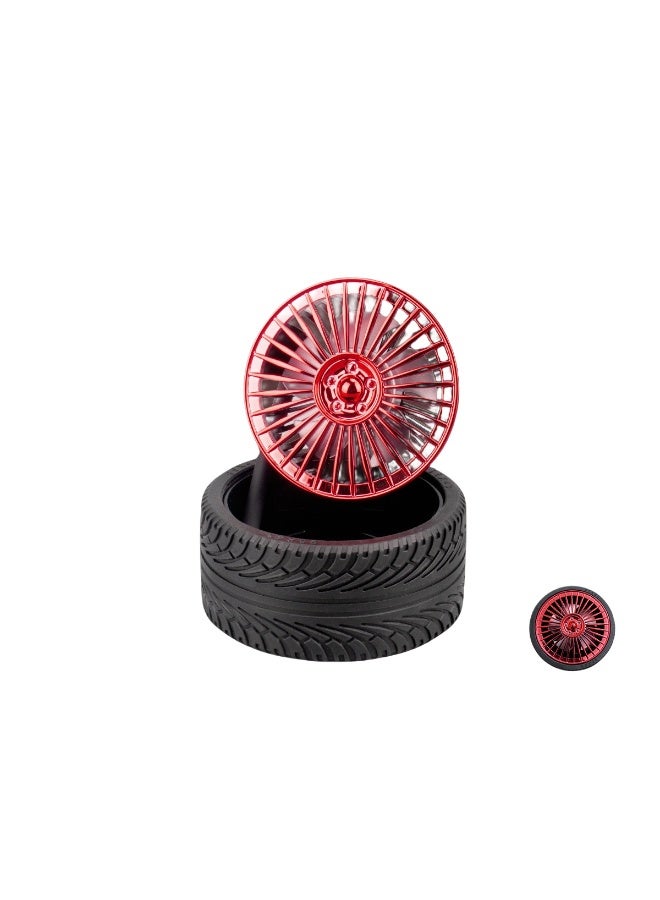 Nariele Creative Electroplating Retro Wheel Shaped USB Endurance Small Fan