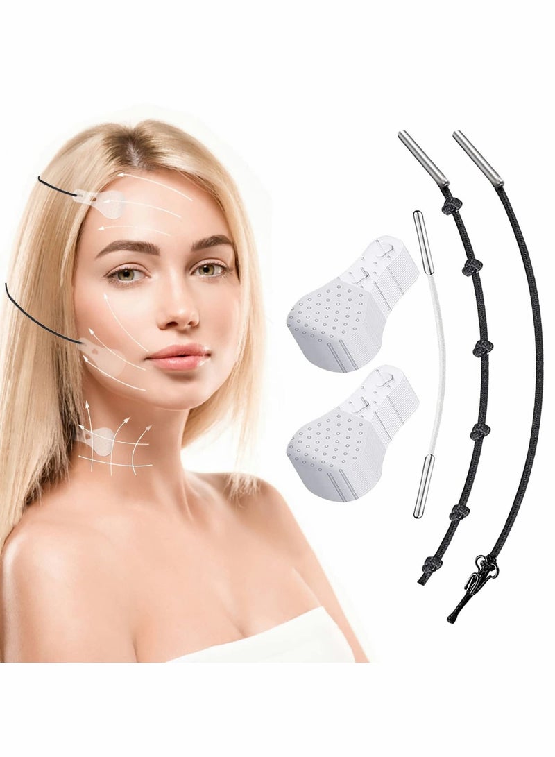 KASTWAVE Face Lift Tape, 40PCS High Elasticity Waterproof Instant Face Lifting Sticker, Ultra-thin Invisible Face Tape for Hiding Facial Wrinkles and Lifting Saggy Skin - Image 1