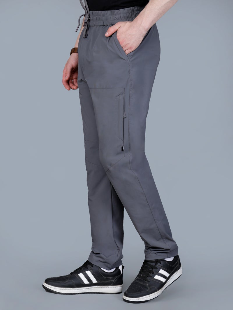Fort Collins Men Solid Cargo Pants with Drawstring - Image 4