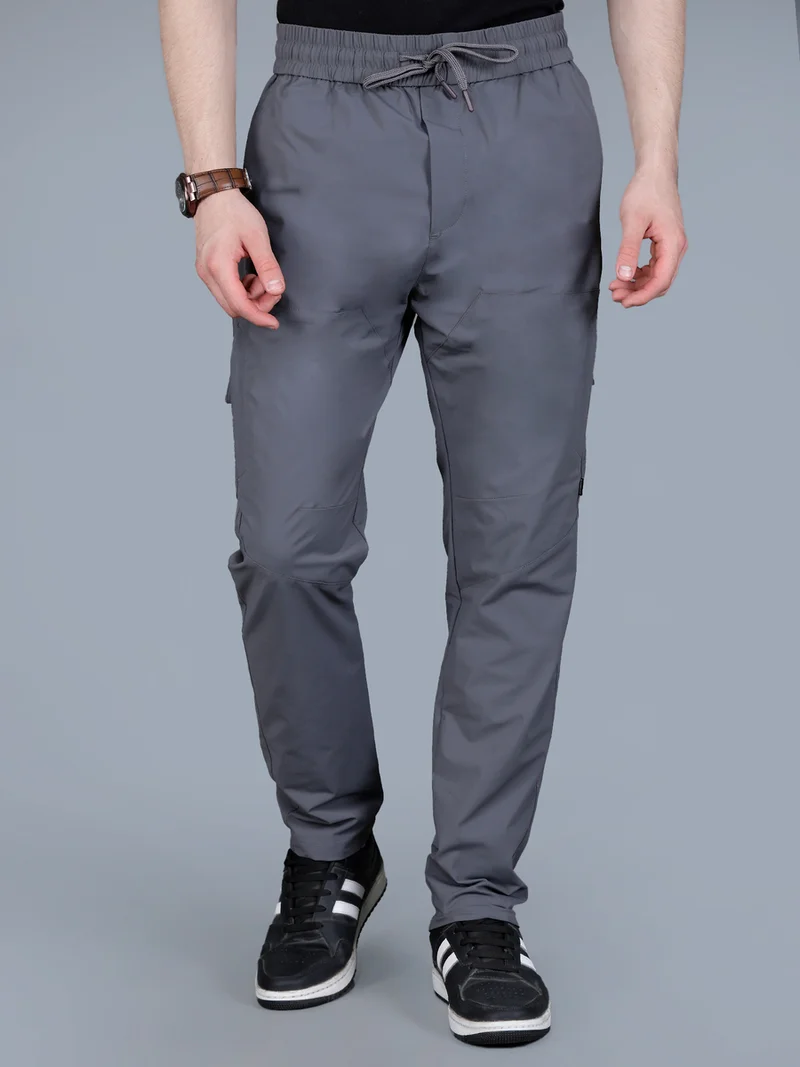 فورت كولينز بنطلون كارجو رجالي سادة مع رباط