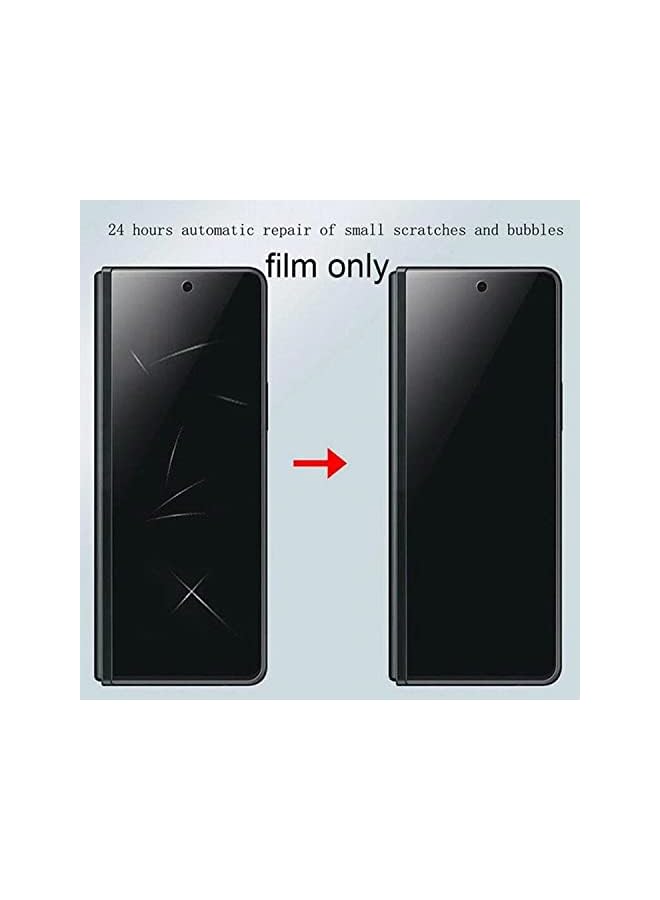 erorex Lukione Z Fold 4 Screen Protector Compatible With Samsung Galaxy Z Fold 4 Privacy Screen Protector (Internal Screen+Front Screen) Hydrogel Film Soft Bubble Free (Z Fold 4) - Image 5