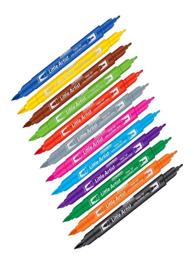 ADD Gel Softline Little Artist Twin Tip Coloring Pens (2), Multicolor - Image 4