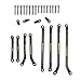 RampCrab High Clearance 4 Links Set for SCX24 Gladiator Dodge Power Wagon Brass Links Set Upgrade Parts for SCX24 Axial 124 RC Crawler Car Upgrade Accessories 8Pcs Black - Image 2