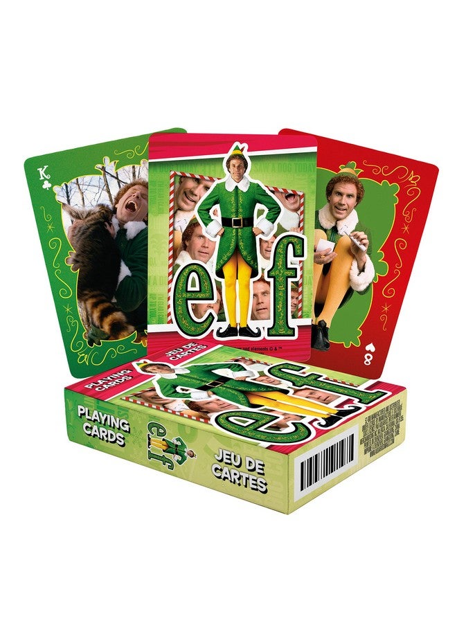 Aquarius Elf Playing Cards - Elf The Movie Themed Deck Of Cards For Your Favorite Card Games - Officially Licensed Elf Movie Merchandise & Collectibles - Image 1