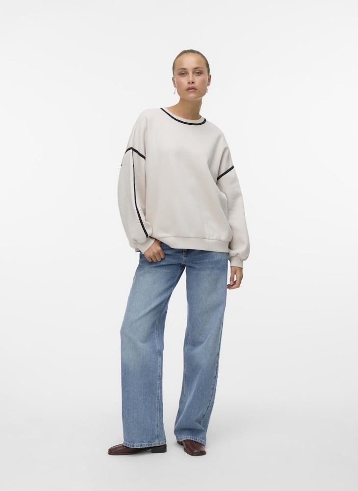 فيرو مودا سويت شيرت بأكمام طويلة ورقبة دائرية من فيم شيرلي - Image 4