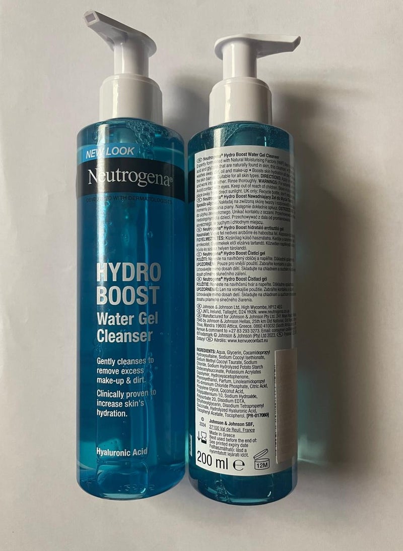 Neutrogena Hydro boost water gel cleanser 200ml - Image 2