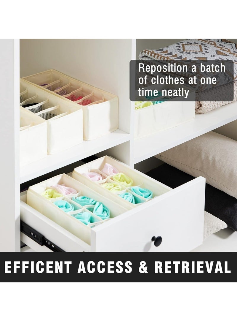 3 Pack Closet Underwear Storage Organizer, Dresser Drawer Divider and Foldable Storage Boxes for Socks, Blets, Ties and Panties  - Image 4