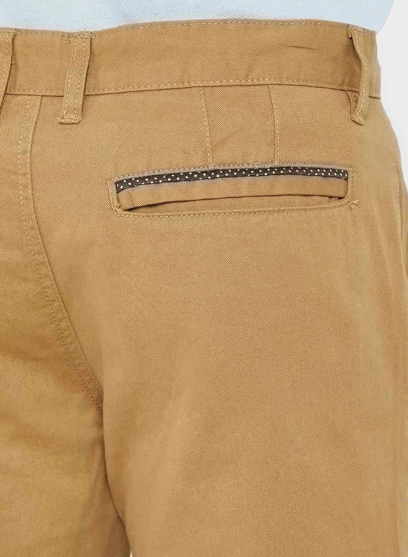 BRAVE SOUL Mens Cotton Twill Short; X2 Upper Pkts