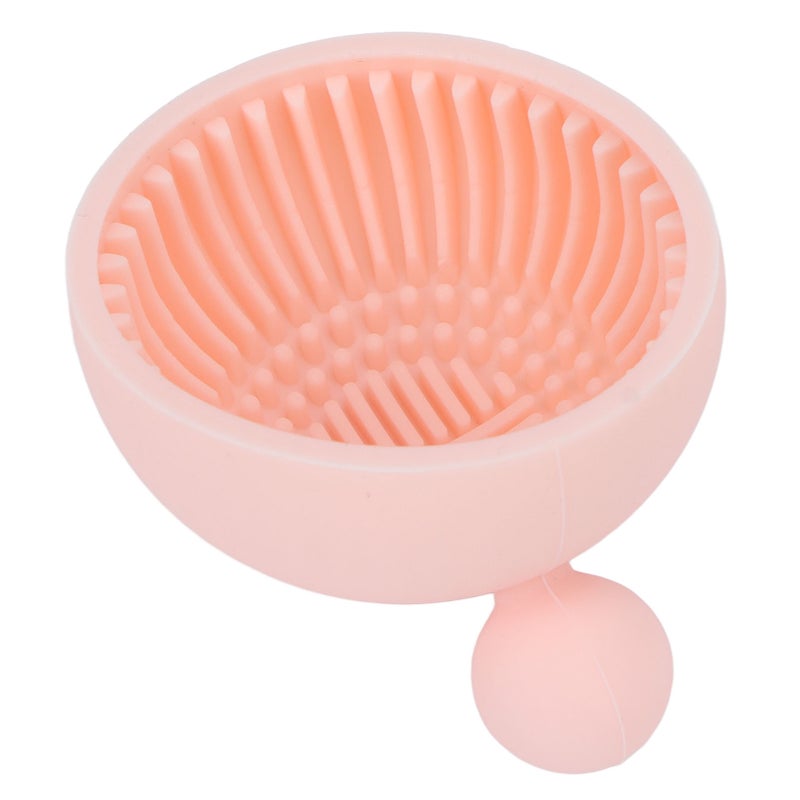 Silicone Makeup Brush Cleaner: Anti-slip Multi-texture Design, Gentle Brush Hair Protection - Portable Small Size for Home, Travel, Makeup Artists And Enthusiasts - Image 1