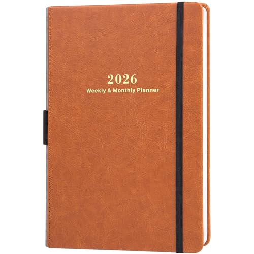 Lemome 2026 Planner - Planner 2026 Weekly and Monthly with Stickers, JAN. 2026 - DEC. 2026, 5.75" X 8.25", 2026 Calendar Planning with Premium Paper, Pen Holder, Inner Pocket and 44 Notes Pages - Image 1