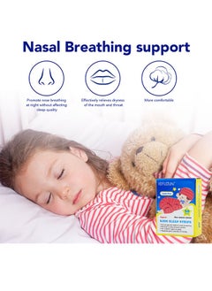 Sefudun SEFUDUN Children's Closed Mouth Patch Mouth Breathing Correction Physical Snoring Patch Children's Sleep Sealing Patch 50Pcs Use Lip PatchTo Improve Sleep, Avoid Mouth Breathing,Soft Non-Woven Fabric  - Image 3