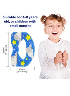 Sefudun SEFUDUN Children's Closed Mouth Patch Mouth Breathing Correction Physical Snoring Patch Children's Sleep Sealing Patch 50Pcs Use Lip PatchTo Improve Sleep, Avoid Mouth Breathing,Soft Non-Woven Fabric  - Image 5