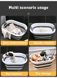 Group Tiger 38L Large Foldable Laundry Basket Foldable Space Saving Bathtub Storage Container Clothes Sorting Washing Basket  - Image 5