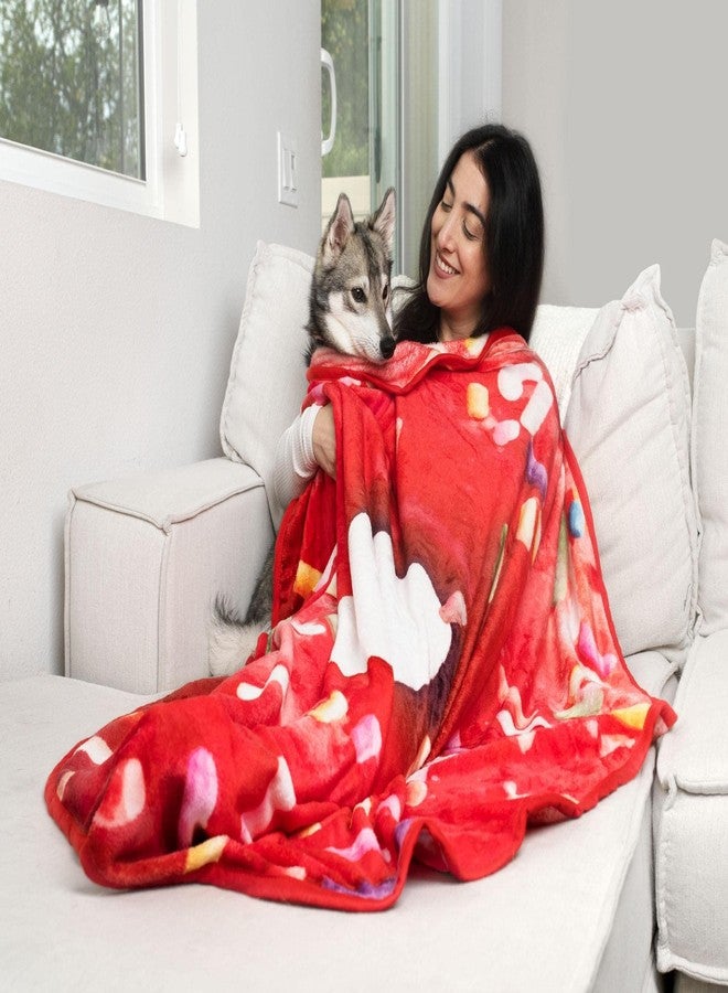 Toynk Sprinkle Donut Round Fleece Throw Blanket | Plush Soft Polyester Cover for Sofa and Bed, Cozy Home Decor Room Essentials and Collectibles | 60 Inches - Image 5