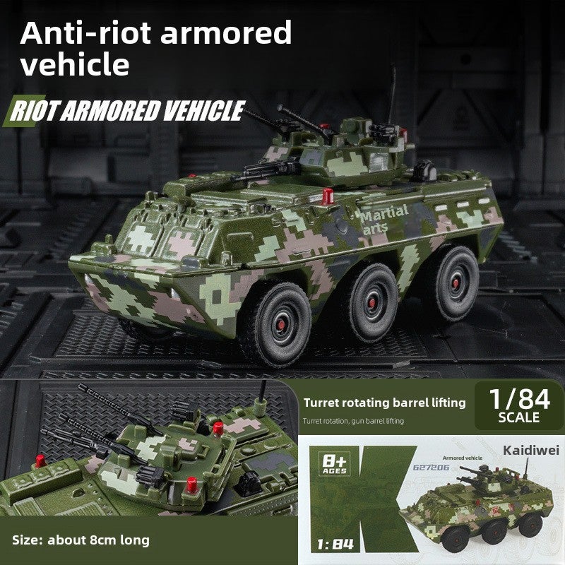 1/64 Scale Dongfeng 41 Missile Tank Model Toy Armed police armored vehicle【1/84】