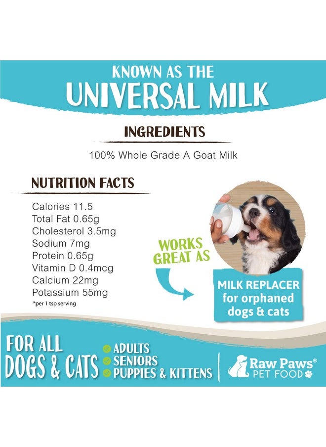 Raw Paws - Whole Powdered Goat Milk For Dogs And Cats, 7Oz  Goats Milk For Dogs Made In Usa  Natural Kitten & Puppy Milk Replacement Formula, Dry Pet Goat Milk Food Topper, Pet Nutritional Supplement - Image 1