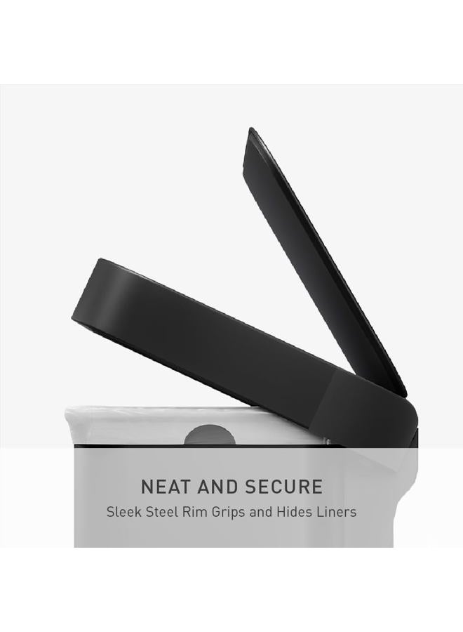 simplehuman Hands-Free Kitchen Step Trash can, 45 Liter, Matte Black - Image 4