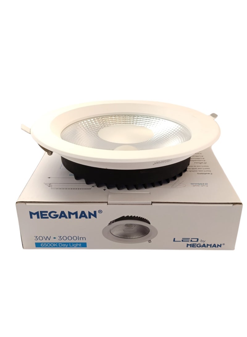 Megaman Recessed 30W LED Downlight - Day Light(6500K) - Image 1