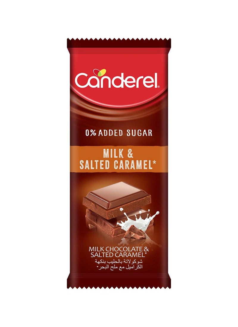 Canderel شوكولاتة حليب كراميل مملح بدون سكر مضاف - Image 1