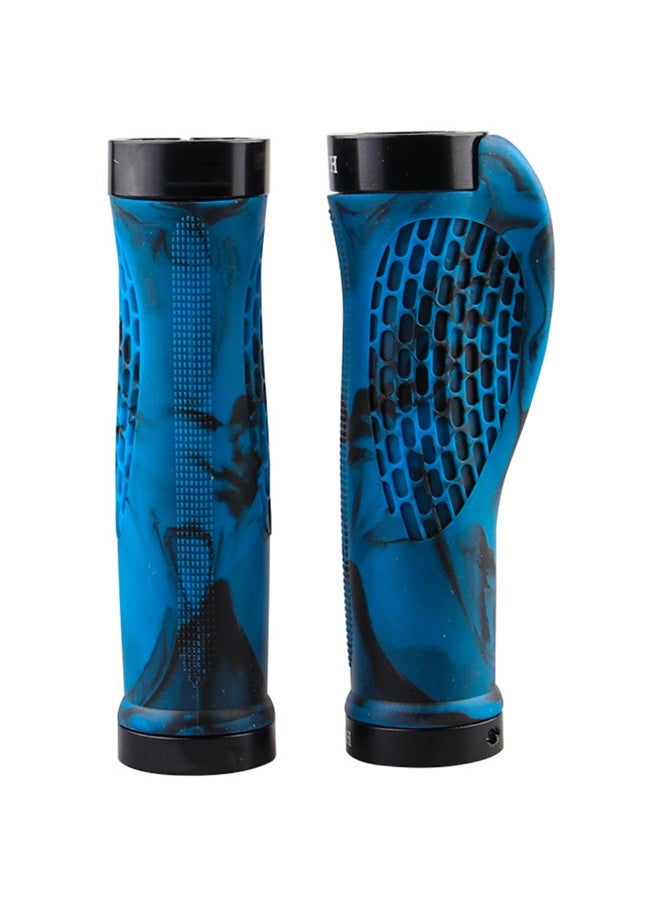 Anti-slip Ergonomic Design Bike Handlebar Grips Professional Mountain Bike Single Lock MTB Scooter Folding Bike Soft Rubber Bicycle Handle Grip
