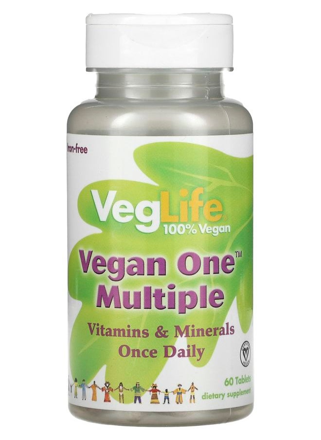 Veglife - Vegan One Multiple Iron-Free 60 Tablets - Image 1
