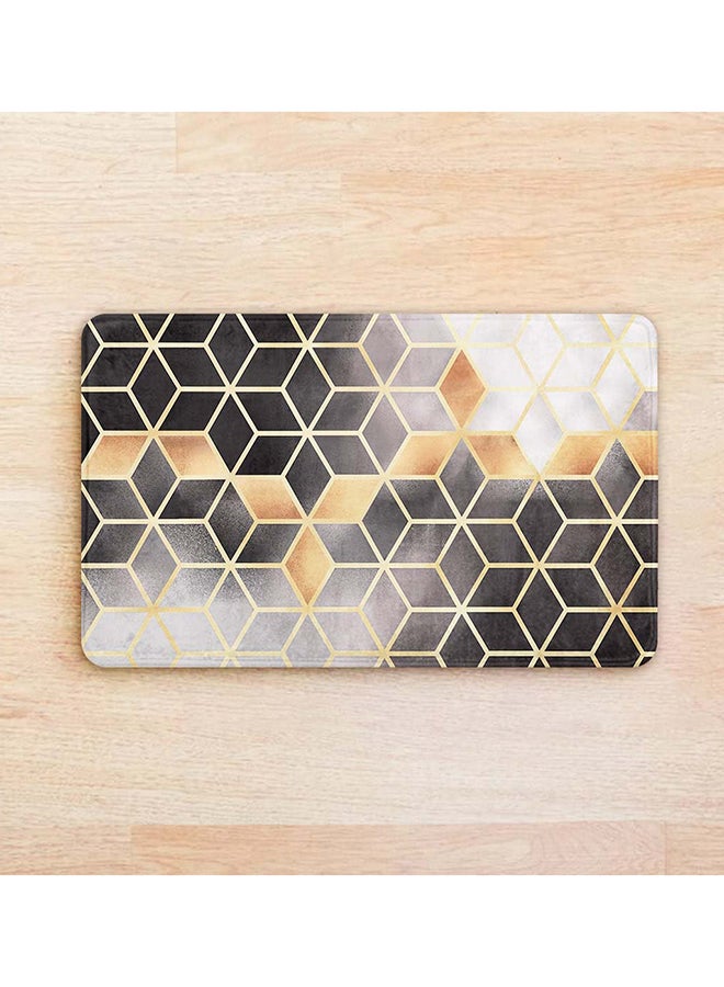 RIZARIES SuperSoft Smoky Cubes Door Mat, Non-slip Washable, 50 x 80cm - Image 2