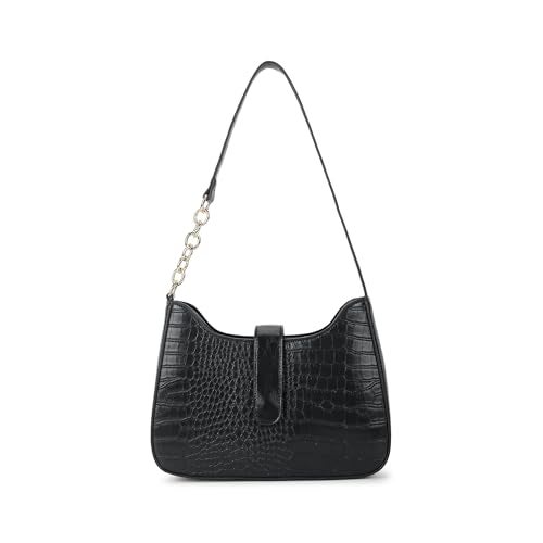 Fastrack Casual Shoulder Bag with Zipper and Magnetic Button for Girls, Medium Size with Internal Zipper, Made with High-Quality Faux Leather, Versatile and Durable Design - Image 1