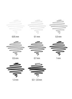STAEDTLER 8-Piece Fineliner Pigment Liner Black Ink  - Image 5