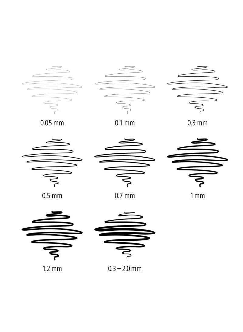 STAEDTLER 8-Piece Fineliner Pigment Liner Black Ink - Image 5