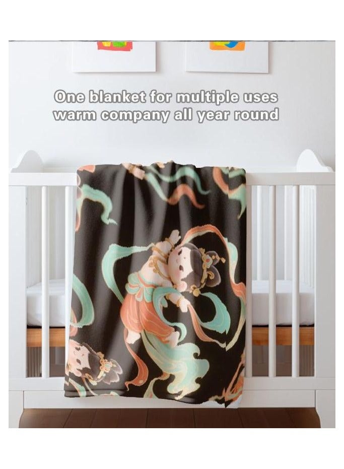 general Flannel thin blanket (warm and comfortable, suitable for sleep, gaming, dust removal and sandproof) 150cm*200cm - 432 - Image 1