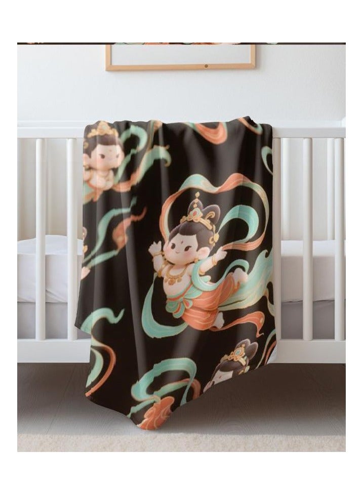 general Flannel thin blanket (warm and comfortable, suitable for sleep, gaming, dust removal and sandproof) 150cm*200cm - 432 - Image 4