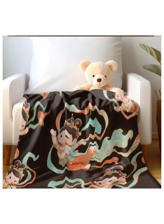 general Flannel thin blanket (warm and comfortable, suitable for sleep, gaming, dust removal and sandproof) 150cm*200cm - 432 - Image 5