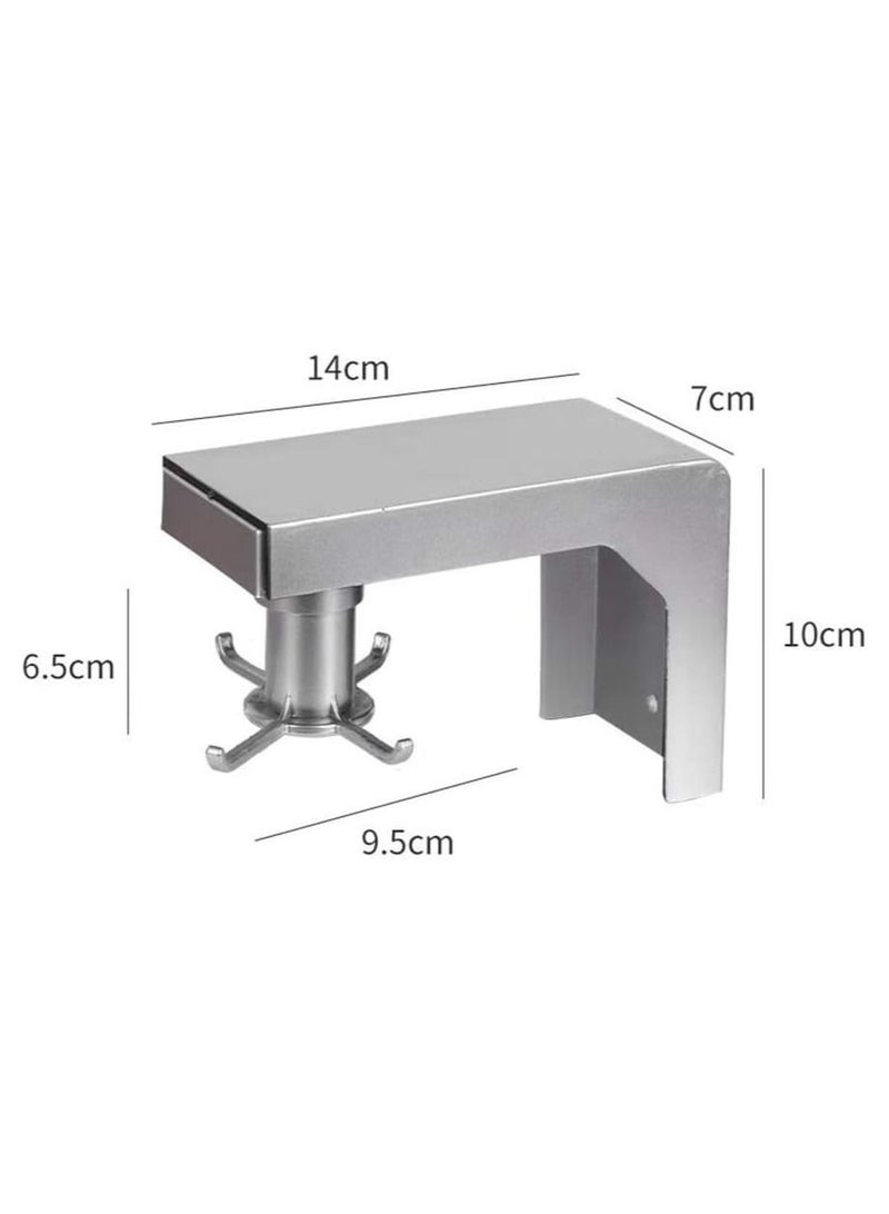 Plastic Hook Rack Rotatable Wall Mount Cookware Hook For Kitchen Bathroom - Image 5