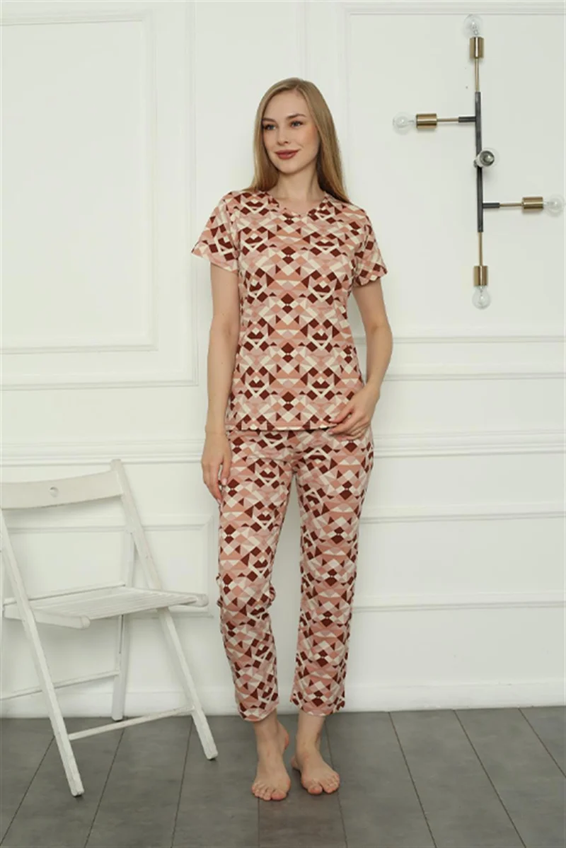 Akbeniz Mother Daughter Family Cotton Pajama Set Sold Separately. Prices are Different 50103