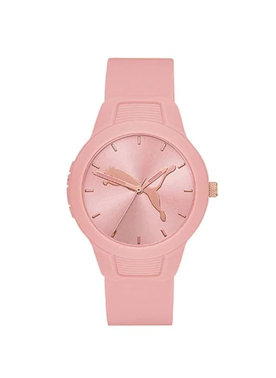 PUMA Reset V2 Silicone Strap Analog Wrist Watch for Women PU P1023-36mm-Pink