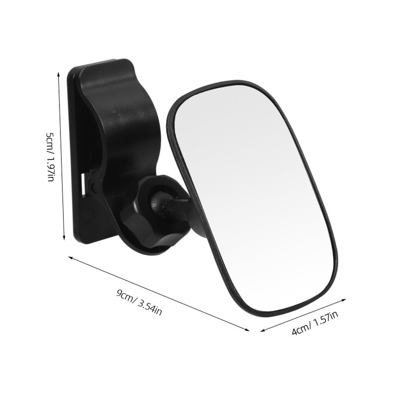 Adjustable Rear Facing Car Seat Mirror with Clip Shatterproof Glass Wide View for Monitoring - Image 3