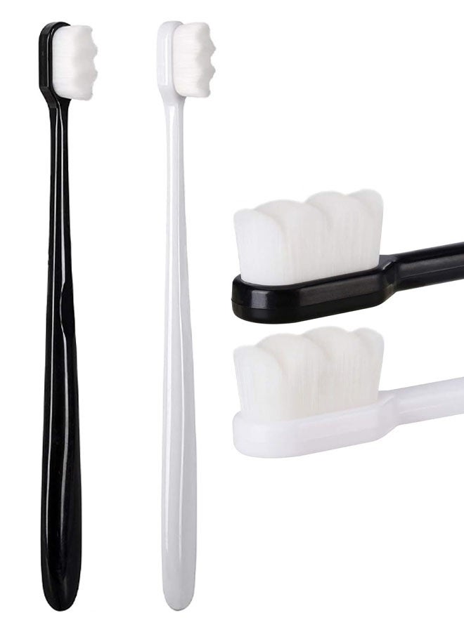 Extra Soft Toothbrush, Ultra Soft-bristled Adult Toothbrush Micro Nano 15000 Floss Bristle Good Cleaning Effect for Sensitive Teeth Oral Gum Recession - Image 1