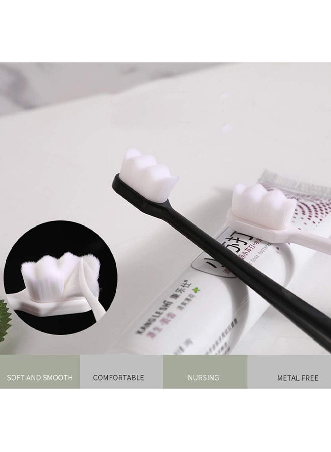 Extra Soft Toothbrush, Ultra Soft-bristled Adult Toothbrush Micro Nano 15000 Floss Bristle Good Cleaning Effect for Sensitive Teeth Oral Gum Recession - Image 3