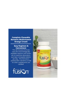 Bariatric Fusion Orange Cream Complete Chewable Vitamin And Mineral Supplement 120 Tabs  - Image 2