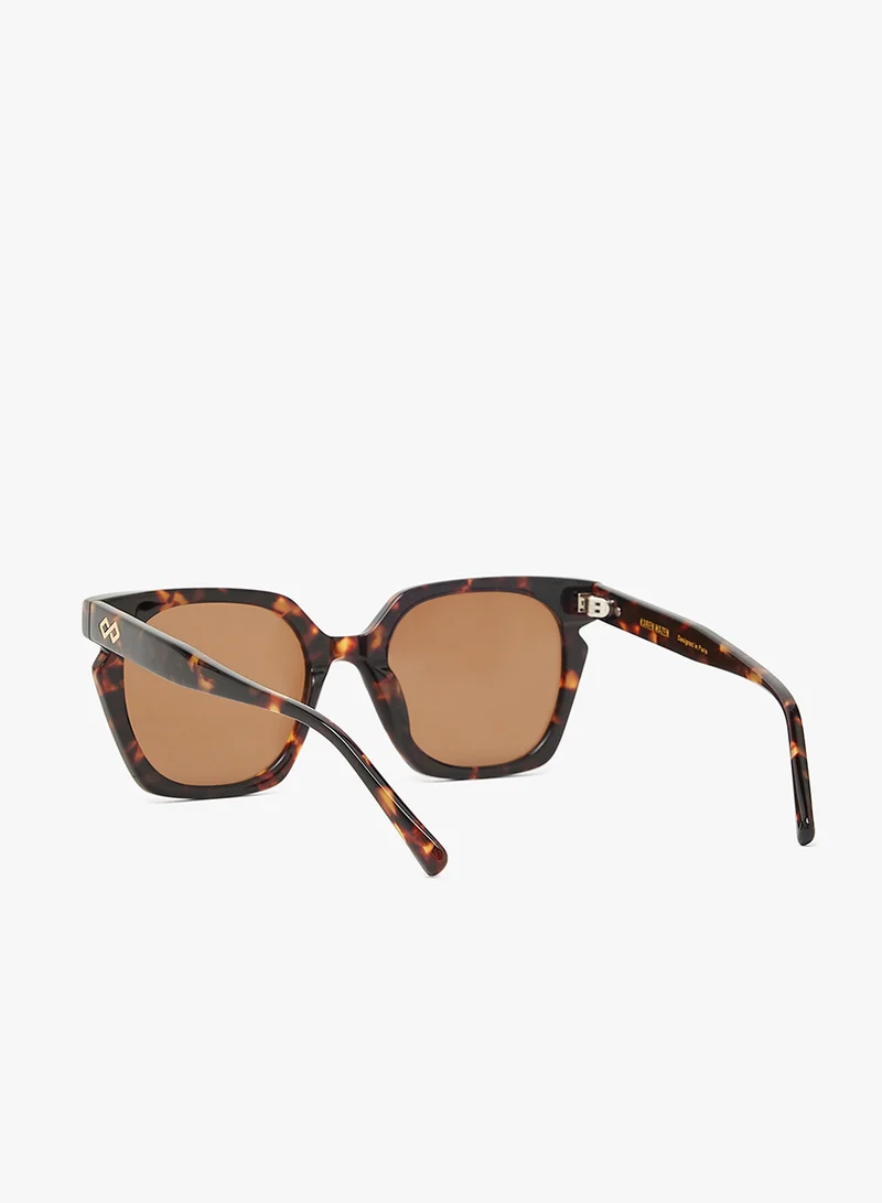 KAREN WAZEN Gaia Square Sunglasses
