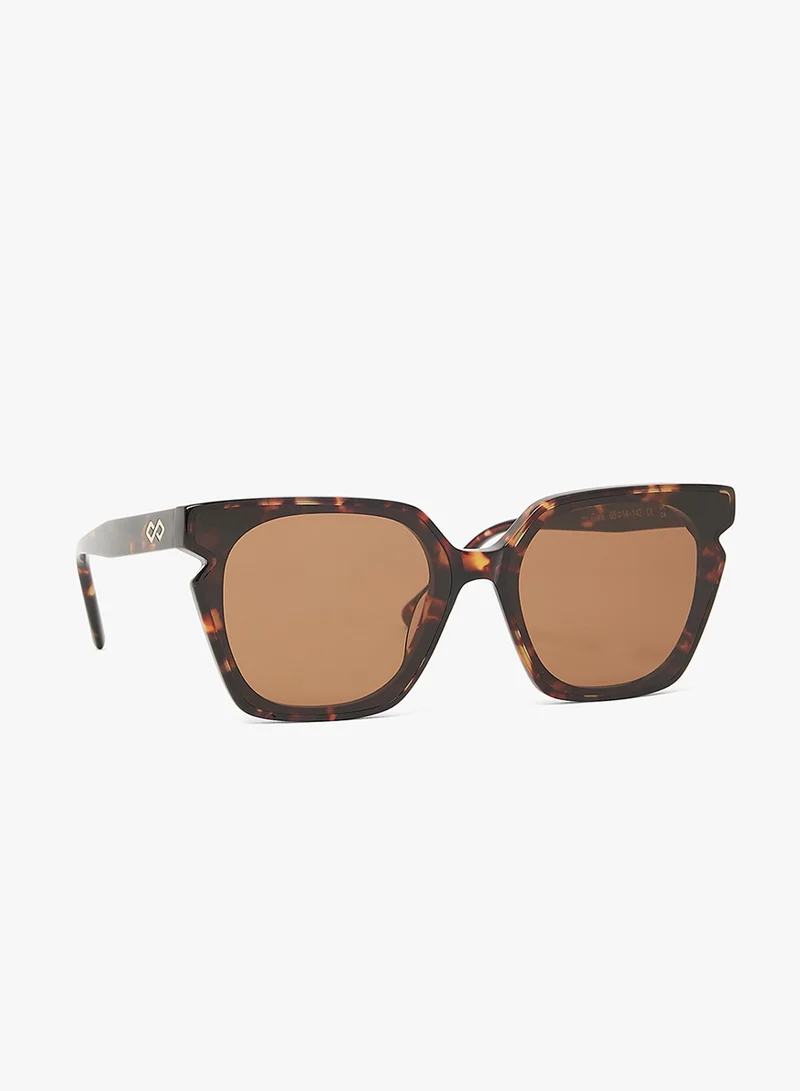 KAREN WAZEN Gaia Square Sunglasses